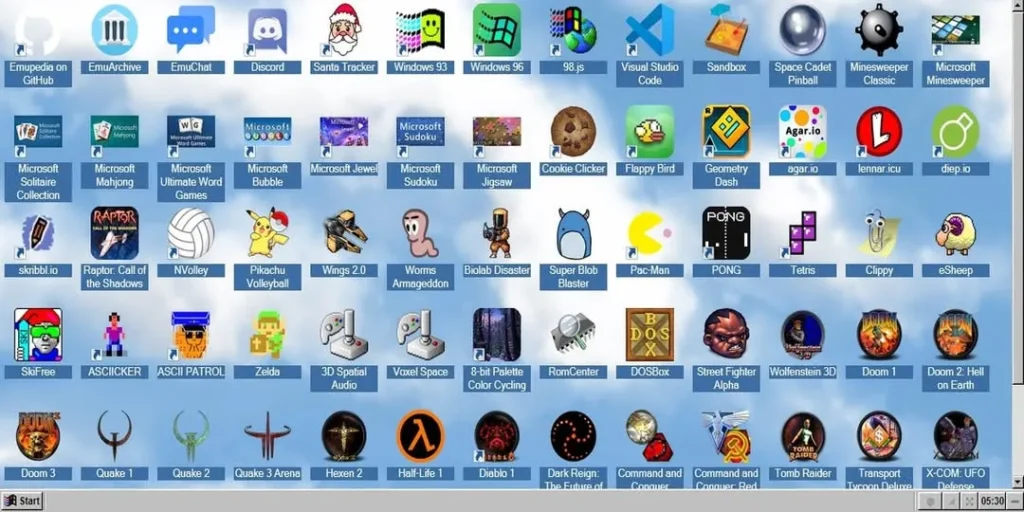 EmuOS: la máquina del tiempo digital 7 Pantalla de Windows 95 de EmuOS