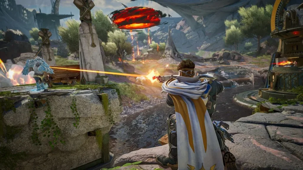 Captura del gameplay de Highguard, dado a conocer en los Game Awards 2025