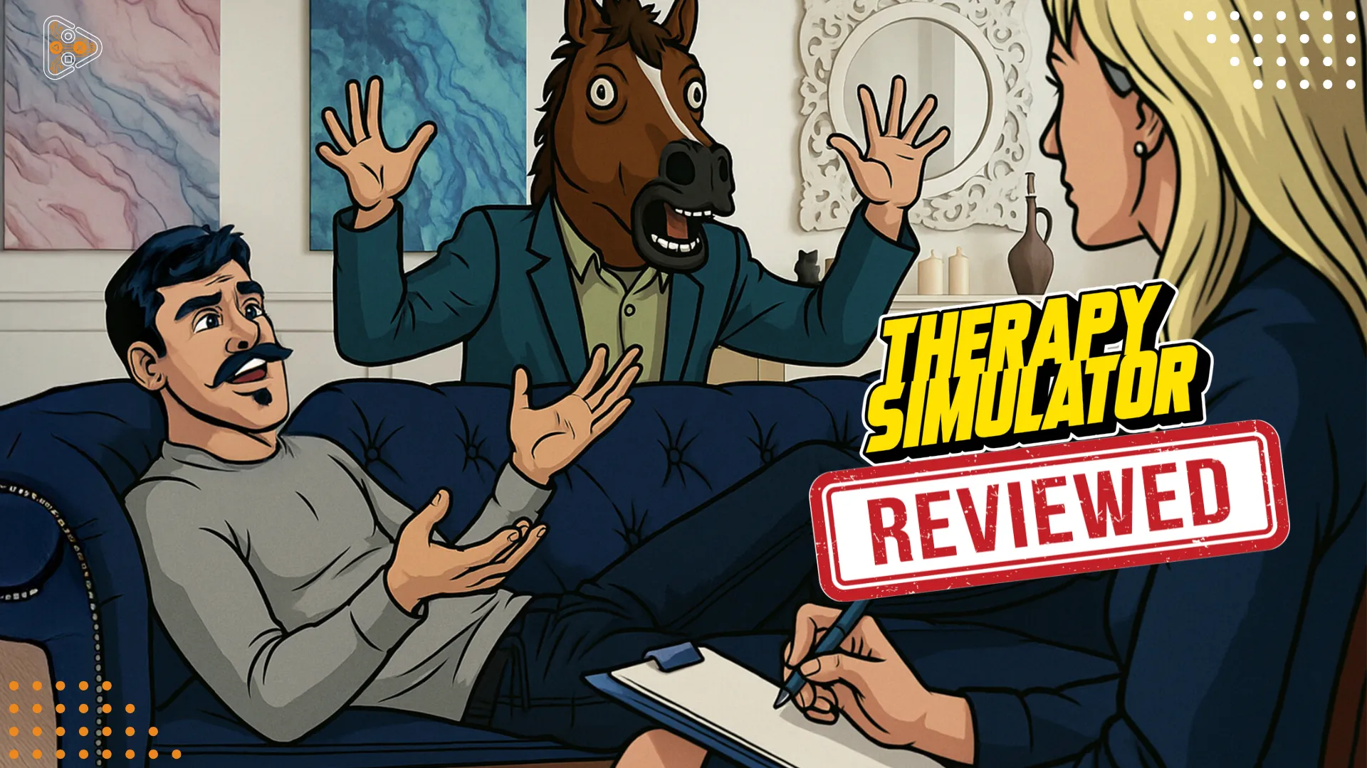Imagen de portada que da pie a la review de Therapy Simulator