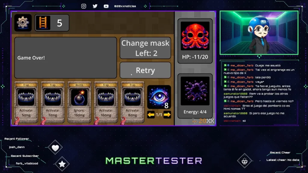 Captura de pantalla de juegos desarrollados en la Global Game Jam