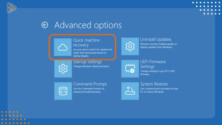 Windows 11: Microsoft prueba Quick Machine Recovery
