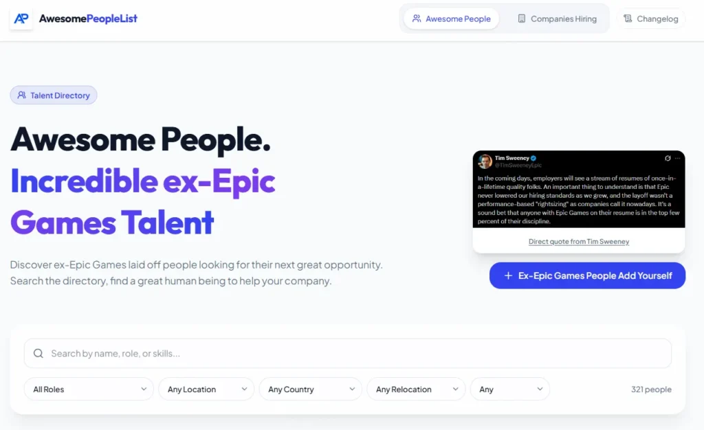 Ex empleados de Epic crean portal para conectar despedidos con reclutadores 6 Epic pagina reclutadores