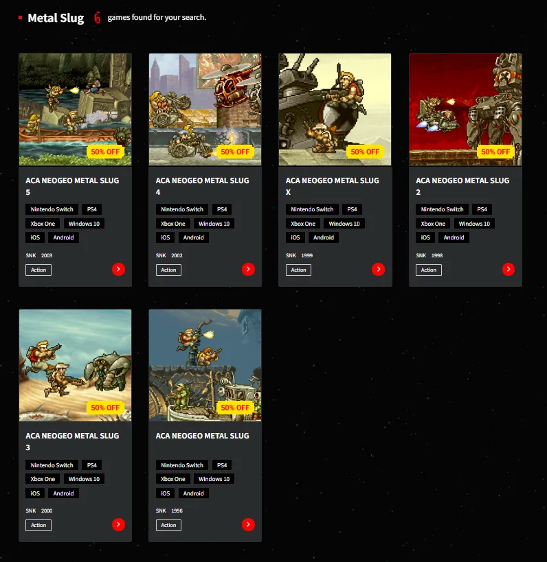 metal slug precios
