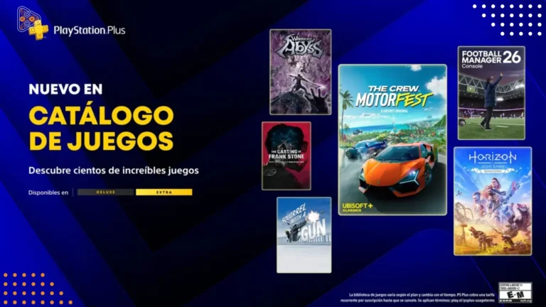 PS Plus Abril 2026: The Crew, Horizon y Wild Arms