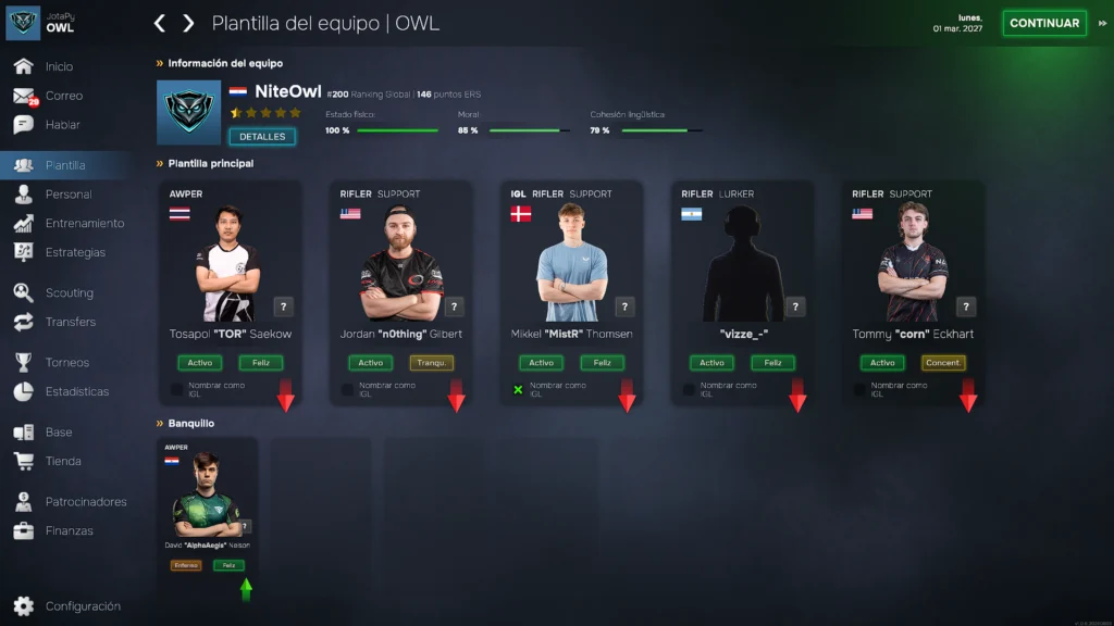 Reseña de Esports Manager 26: competencia técnica y curva de dificultad abrupta 15 Captura de pantalla 2026 08 13 102816