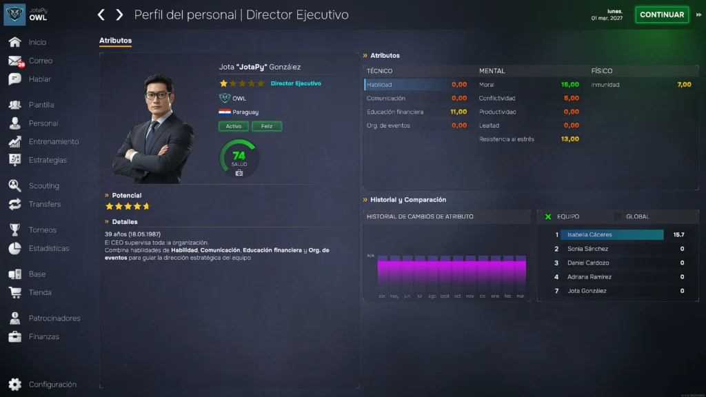 Reseña de Esports Manager 26: competencia técnica y curva de dificultad abrupta 13 Captura de pantalla 2026 08 13 102826