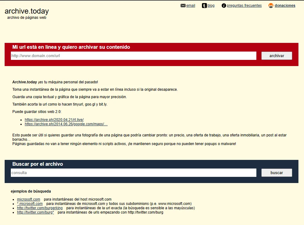 España bloquea Archive.today y seis dominios espejo 4 Captura de pantalla 2026 10 13 084729
