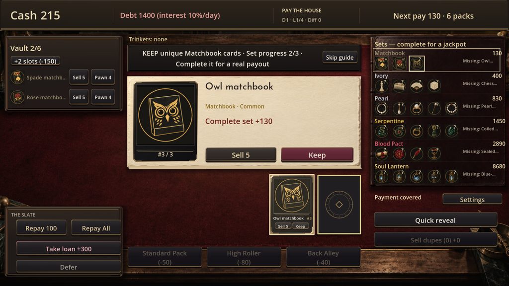 Pay The House: roguelike de cartas y deudas ya tiene demo 5 ss 0fa2acbac3606f34ee5e180ee649f155dc15a753.1920x1080
